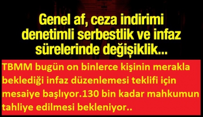 AF YASASI hakkında son dakika gelişmesi! Ceza infaz kanunu bugün meclise geliyor; kimler ceza infaz kanunundan yararlanacak?