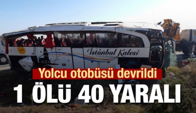 Afyonkarahisar'da yolcu otobüsü devrildi! Ölü ve yaralılar var..