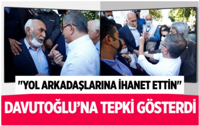 Ahmet Davutoğlu'na Kayseri'de 'ihanet' tepkisi 
