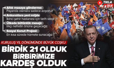 AK Parti 21 yaşında: Kutlu mücadelemizi 2023 seçimlerini kazanarak taçlandıracağız