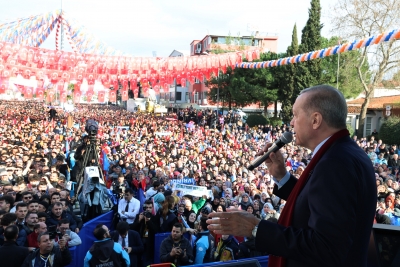 AK Parti Balıkesir mitingi... Cumhurbaşkanı Erdoğan: Kimin kimle yürüdüğü kimin kime borçlandığı muamma