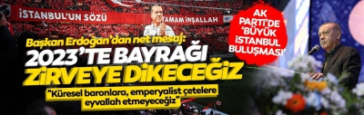 AK Parti 'Büyük İstanbul' buluşması... Cumhurbaşkanı Erdoğan: Bu kadro 2023'te bir kez daha bayrağı zirveye dikecek