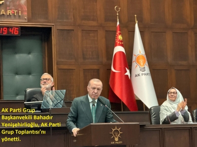 AK Parti Grup Başkanvekili Bahadır Yenişehirlioğlu, AK Parti Grup Toplantısı’nı yönetti.