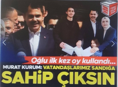 AK Parti İBB Başkan adayı Murat Kurum oyunu kullandı: 31 Mart'ta güneş doğacak 