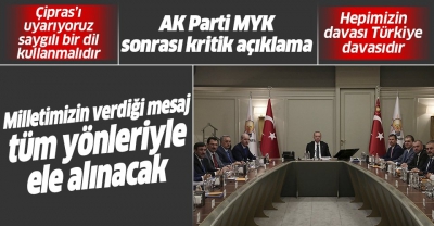AK Parti Sözcüsü Çelik: Milletimizin verdiği mesajlar tüm yönleriyle ele alınacak.
