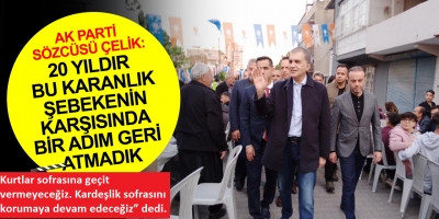 AK Parti Sözcüsü Çelik: 'Türkiye'yi kurtlar sofrasına kurban etmek istiyorlar'