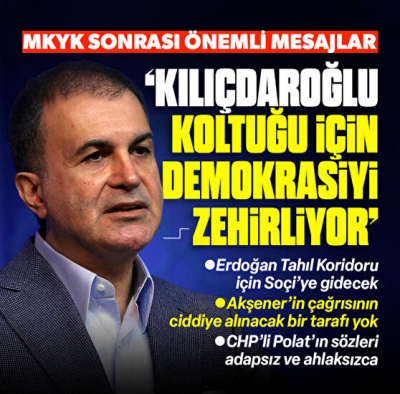 AK Parti Sözcüsü Ömer Çelik'ten Kılıçdaroğlu'na seçim tepkisi: Koltuğu için demokrasiyi zehirliyor