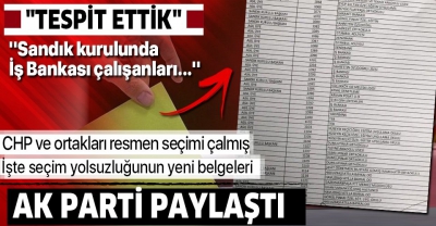 AK Parti YSK Temsilcisi o belgeyi paylaştı! 