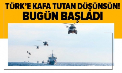 'Akdeniz Fırtınası' Rum tarafında sert esti! Türk helikopterlerini görünce panik yaptılar.