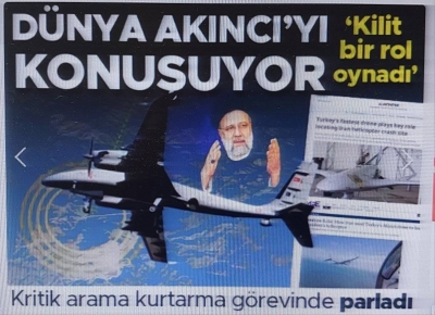 Akıncı dünya basınında: İbrahim Reisi'nin yerini Türkler böyle tespit etti