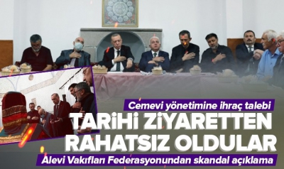 Alevi Vakıfları Federasyonu Erdoğan'ın ziyaret ettiği cemevi yönetimine ihraç süreci başlattı
