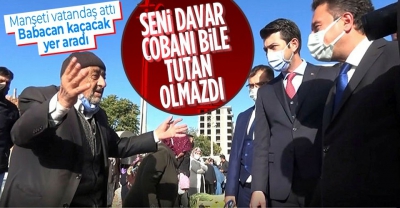 Ali Babacan’a vatandaştan tepki: AK Parti'de itibar kazandın! Seni davar çobanı bile yapmazlardı