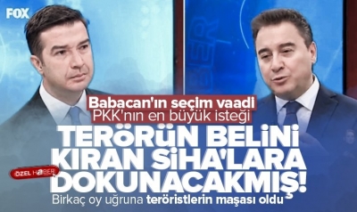 Ali Babacan'ın seçim vaadi belli oldu! Terörle mücadelede İHA ve SİHA'ların önü kesilecek