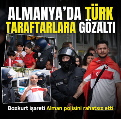 Alman polisinden skandal: Türk taraftarlar 'siyasi mesaj' bahanesiyle gözaltına alındı