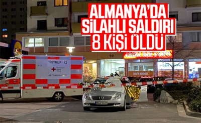 Almanya'da silahlı saldırıda 8 kişi öldü.