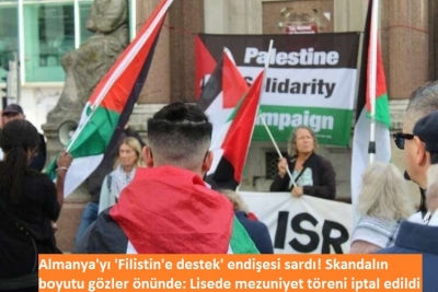 Almanya'yı 'Filistin'e destek' endişesi sardı! Skandalın boyutu gözler önünde: Lisede mezuniyet töreni iptal edildi