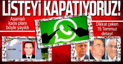  Amiral bildirisinde son dakika: Gizli organizasyon aşamalı kaos planı 