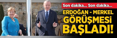 Angela Merkel'den veda ziyareti! Başkan Erdoğan ile bir araya geldi