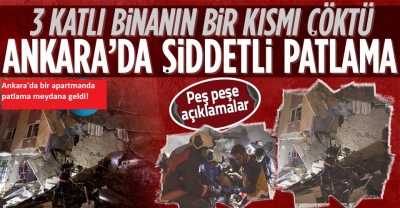 Son dakika: Ankara Keçiören'de patlama! İşte olay yerinden görüntüler...