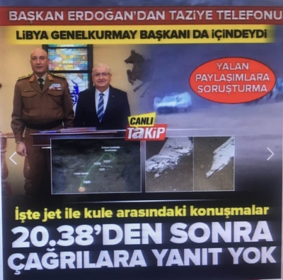 Ankara'da Libya Genelkurmay Başkanı'nı taşıyan uçak düştü! Jet ile kule arasındaki konuşmalar ortaya çıktı.