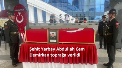 Ankara'da şehit Yarbay Abdullah Cem Demirkan'a veda