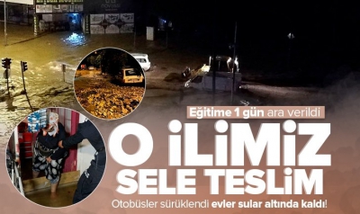 Antalya'da kuvvetli yağış sele neden oldu! Kumluca'da eğitime 1 gün ara verildi