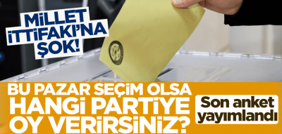 Areda ve Asal araştırma şirketi son anketini paylaştı: Bu pazar seçim olsa...
