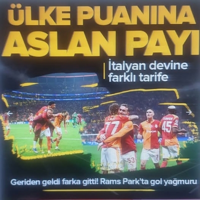 Aslantepe'de tarihi galibiyet! Galatasaray - Juventus: 5-2 | MAÇ SONUCU