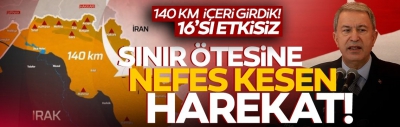 Asos'ta operasyon! Bakan Akar: Türkiye sınırına 140 km mesafedeki 16 mağara vuruldu
