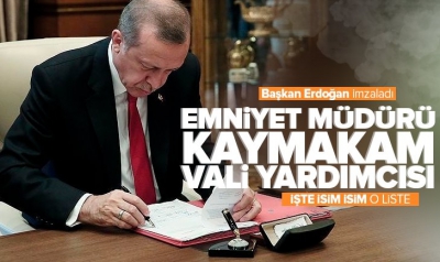 Atama kararları Resmi Gazete'de! 422 mülki idare amirin görev yeri değişti: Emniyet müdürleri, kaymakamlar, vali yardımcıları...
