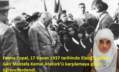  ATATÜRK'LE, SOHBET EDEN MİNİK KIZ ŞİMDİ 89 YAŞINDA..