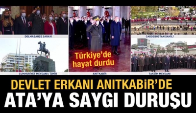 Atatürk'ün vefatının 83'üncü yılı: Devlet erkanı Anıtkabir'de