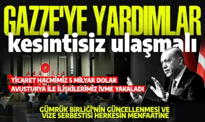 Avusturya Şansölyesi Stocker Ankara'da! Başkan Erdoğan: AB'den beklentilerimizi ele aldık 