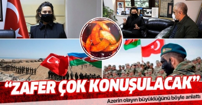 Azerbaycanlı ünlü sanatçı Azerin: Dağlık Karabağ'da elde edilen zafer tarihe altın harflerle yazılacak.