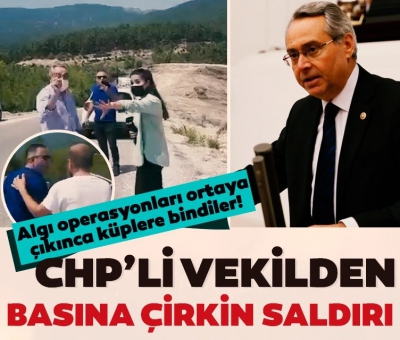 Algı operasyonu ellerinde patlayınca çılgına döndüler! CHP'li vekilin şoförü basın emekçilerinin üzerine yürüdü.