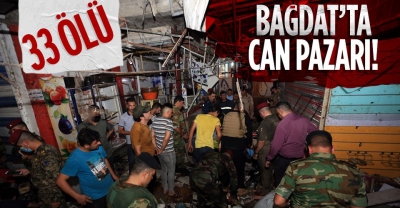 Bağdat'ta halk pazarında patlamada ölü sayısı 33 oldu 