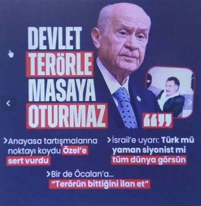 Bahçeli 'DEM Parti uzattığım eli sabote etmemeli' diyerek uyardı: Devlet terörle masaya oturmaz
