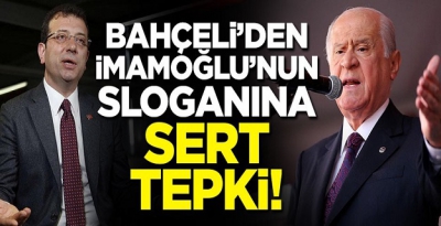 Bahçeli: İlla slogan diyorsanız, 'yıldırımlar çaksın' derim.