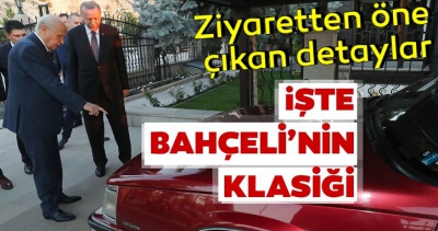 Bahçeli'den Başkan Erdoğan'a klasik otomobil sürprizi