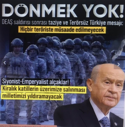 Bahçeli'den DEAŞ saldırısı sonrası Terörsüz Türkiye mesajı: 