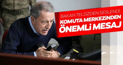 Bakan Akar Taktik Komuta Merkezi'nde!