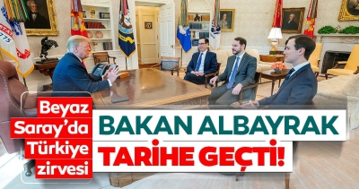 Bakan Albayrak ABD Başkanı Trump ile görüştü.