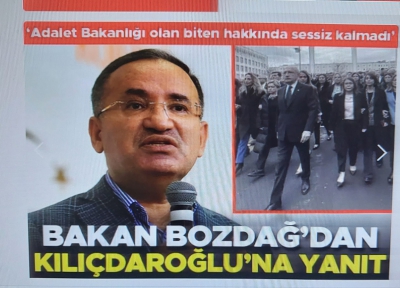 Bakan Bozdağ’dan Kılıçdaroğlu’na yanıt: 'Adalet Bakanlığı olan biten hakkında sessiz kalmadı'