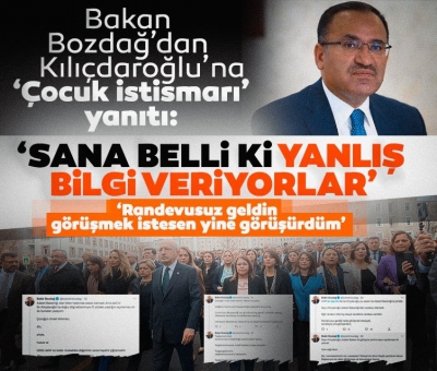 Bakan Bozdağ’dan Kılıçdaroğlu’na yanıt: 'Adalet Bakanlığı olan biten hakkında sessiz kalmadı'
