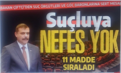 Bakan Çiftçi'den son dakika açıklaması... 