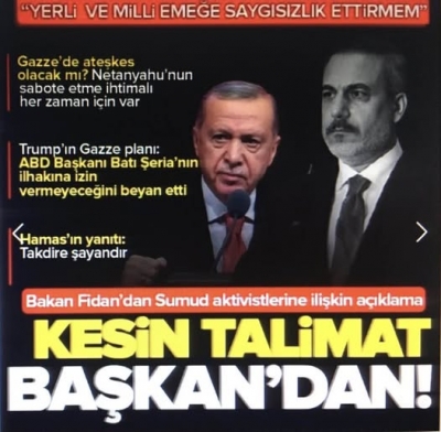 Bakan Fidan aktivistler konusunda Türkiye'nin refleksini anlattı: 'Cumhurbaşkanımızın kesin talimatı oldu'