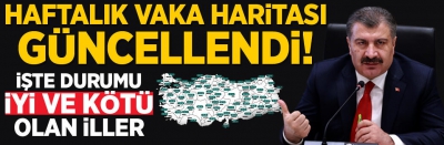 Bakan Koca yeni haritayı paylaştı! İstanbul'da büyük değişim! İl il son durum...