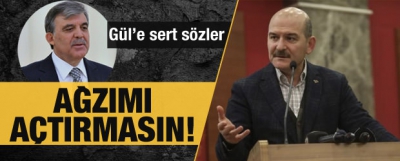 Bakan Soylu'dan Abdullah Gül'e sert tepki.