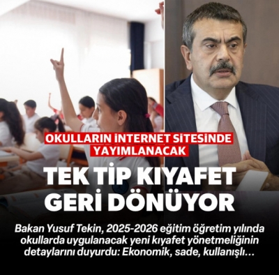 Bakan Tekin yeni 