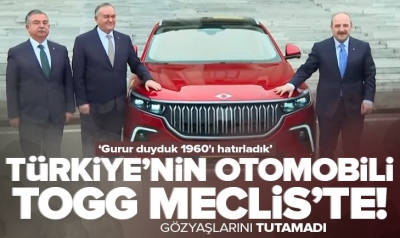 Bakan Varank TBMM’ye Togg ile geldi... 'Türk insanının inanınca neyi başaracağının en güzel göstergesi' 
